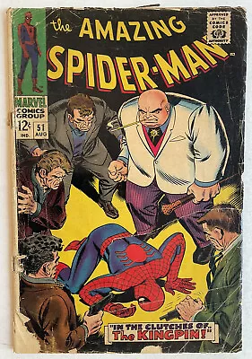 Buy Amazing Spider-Man #51 GD 2.0 2nd Appearance Kingpin! Marvel 1967 • 31.06£