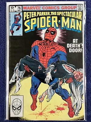 Buy SPECTACULAR SPIDER-MAN #76 MARVEL 1983 Black Cat • 9.95£