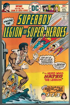 Buy Superboy Legion Of Super-Heroes 216  1st Appearance Tyroc!  VF-  1976 DC Comic • 7.73£