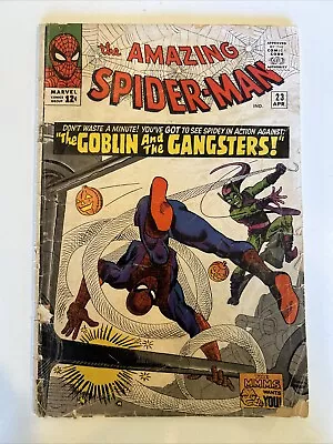 Buy COMPLETE Amazing Spider-Man #23 (Marvel 1965) Stan Lee & S. Ditko DETACHED COVER • 59.01£