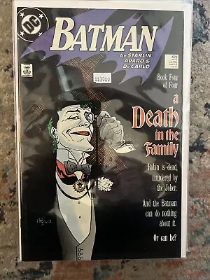 Buy Batman 429. Classic Joker Cover. Death In The Family. High Grade DC 1988 • 14.75£