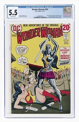 Buy Wonder Woman #204 1st App. Nubia Origin DC Comic 1973 CGC 5.5 • 139.01£