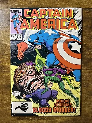 Buy Captain America 313 Direct Edition Death Of M.o.d.o.k Marvel Comics 1986 • 4.62£
