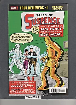 Buy TRUE BELIEVERS TALES Of SUSPENSE #45 NM REPRINT IRON MAN 1st PEPPER POTTS& HAPPY • 6.21£