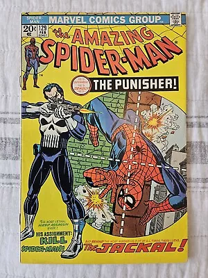 Buy Amazing Spiderman 129, 1974, 1st Punisher, GREAT COPY • 1,164.91£