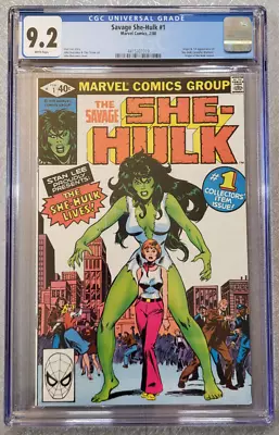 Buy Savage She-Hulk #1 ~ CGC 9.2 Near Mint- ~ 1980 Marvel Comics • 81.54£