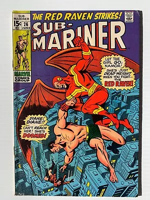 Buy The Sub-Mariner #26 1970 -  The Red Raven Strikes!   • 38.83£