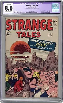 Buy Strange Tales #97 CGC 8.0 TRIMMED 1962 0325333002 • 539.74£