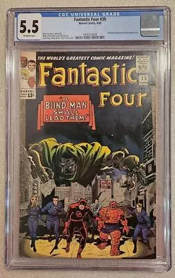 Buy Fantastic Four #39 (Marvel, 1965) CGC 5.5 F-  Key Silver Age - Stan Lee/Kirby • 154.35£