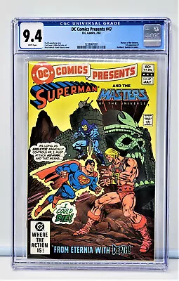 Buy 1982 DC Comics Presents #47 1st Appearance He-Man & Skeletor Book CGC 9.4 D5 • 737.77£