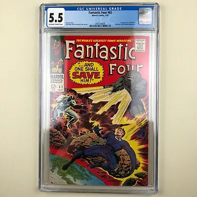 Buy Fantastic Four #62 (1967) CGC 5.5, 1st Appearance Of Blastaar • 77.66£