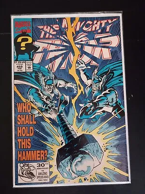 Buy The Mighty Thor #459 1st Appearance Of Thunderstrike Erik Masterson Ron Frenz  • 7.77£