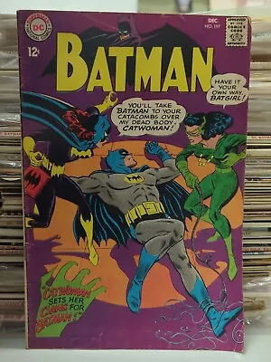 Buy Batman #197 Catwoman And Batgirl Appearance Dec 1967 DC Comics • 58.35£