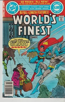 Buy Dc Comics Worlds Finest #257 (1979) 1st Print F • 3.95£