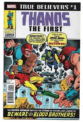 Buy Iron Man #55 First Appearance Thanos True Believers NM (2018) Marvel Comics • 5£