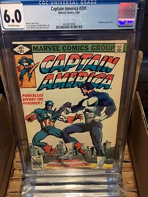 Buy Marvel Captain America #241 (1980) CGC 6.0 Punisher And C. America Miller  Cover • 58.25£