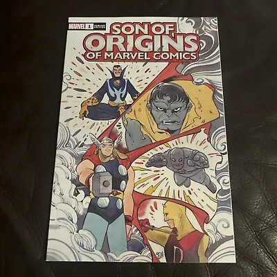 Buy Son Of Origins Of Marvel Comics Issue #1 Peach Momoko Variant Cover 2023 • 7£