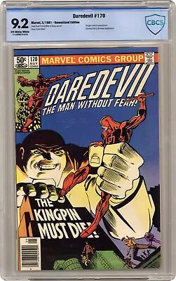 Buy Daredevil #170 CBCS 9.2 Newsstand 1981 17-23F8574-019 • 139.79£