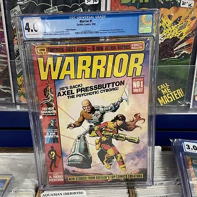 Buy Warrior #1 - Quality Comics 1982 CGC 4.0 First Appearance Of V For Vendetta And • 155.31£