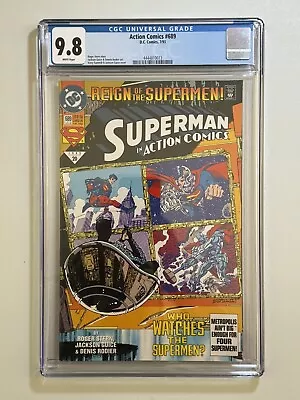 Buy Action Comics #689 CGC 9.8 1st App Of Superman Black Suit Newly Graded Key Comic • 213.57£