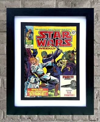 Buy Framed Star Wars Weekly Vintage Comic Book No.2 1978 Man Cave Wall Art Fan Gift • 32.99£