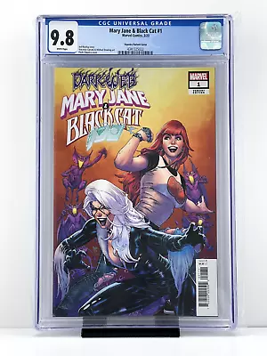 Buy Mary Jane & Black Cat #1 CGC 9.8  White Pages  PAULO SIQUEIRA (1:50) Variant • 38.82£