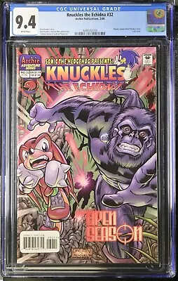 Buy Knuckles The Echidna #32 - CGC 9.4 WP (2000, Archie) Final Issue, Low Print • 194.14£