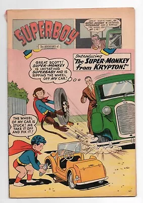 Buy Dc Comics  Superboy 76  1959  Super Monkey  Remainder  Title Banner Clipped • 18.64£
