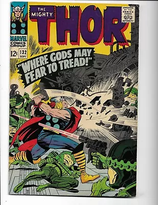 Buy Thor 132 - F- 5.5 - 1st Sir Porga - 1st Appearance Of Ego - Jane Foster (1966) • 34.95£