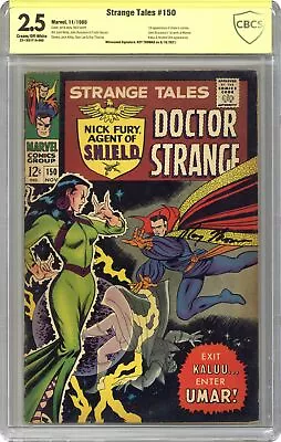 Buy Strange Tales #150 CBCS 2.5 SS Roy Thomas 1966 22-1657F1A-080 • 74.55£