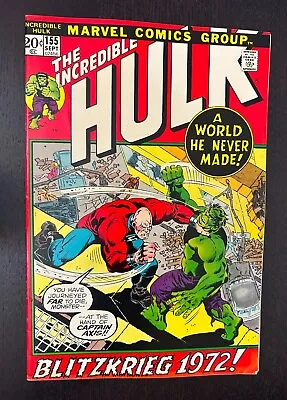 Buy INCREDIBLE HULK #155 (Marvel Comics 1972) -- Bronze Age Superheroes -- FN/VF • 17.08£