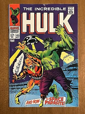 Buy Incredible Hulk #103/Silver Age Marvel Comic Book/VG-FN • 32.58£