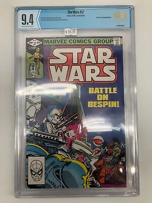 Buy Star Wars 57 Shira Brie Lobot CBCS 9.4 1982 Marvel Comics • 38.82£