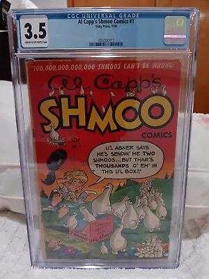 Buy Al Capp's Shmoo Comics #1 (Toby Press, Golden Age, 1949) Rare, CGC Graded (3.5) • 69.12£