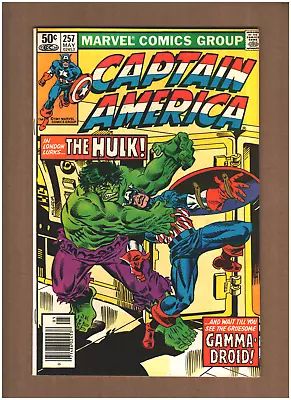 Buy Captain America #257 Marvel Comics 1981 Vs. THE HULK VF+ 8.5 • 6.97£