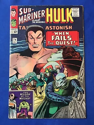 Buy Tales To Astonish #74 FN+ (6.5) MARVEL ( Vol 1 1965) Hulk, Sub-Mariner (2) (C) • 34£