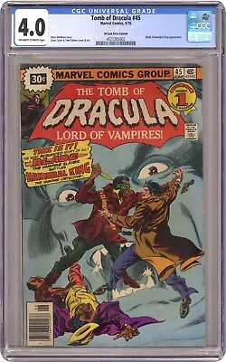 Buy Tomb Of Dracula 30 Cent Price Variant #45 CGC 4.0 1976 4021265002 • 93.19£