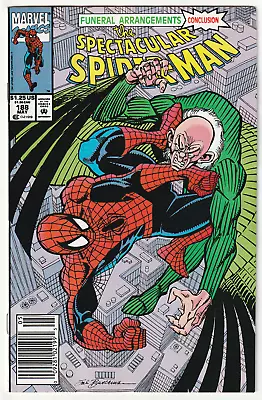 Buy The Spectacular Spider-Man #188 Newsstand 6.5 FN+ 1992 Marvel Comics • 1.66£