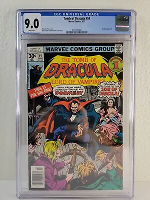 Buy Tomb Of Dracula #54 CGC 9.0. 1st App Son Of Dracula. Blade App. Marvel Comics.  • 85.43£