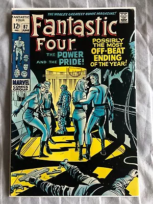 Buy Fantastic Four 87 (1969) Doctor Doom App, Jack Kirby Art. Cents. • 17.99£