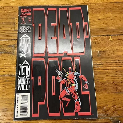 Buy DEADPOOL: The CIRCLE CHASE 1 VF+ (8.5) 1st Solo Deadpool Series 1993 Marvel • 15.52£