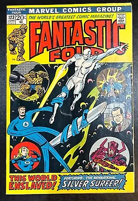 Buy (1972) FANTASTIC FOUR #123 SILVER SURFER Appears! • 20.18£