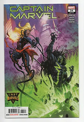 Buy Captain Marvel Vol 10 #34 (2022) NM- 1st Cameo App Binary Force • 1.55£