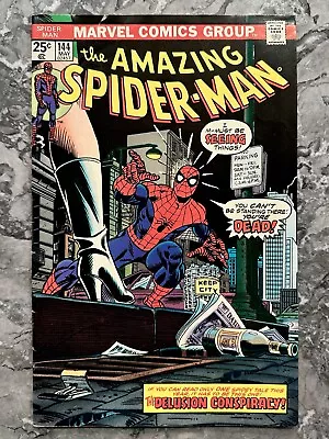 Buy Amazing Spider-Man #144 (1975) 🔥1st App Gwen Stacy Clone MVS Intact FN- 5.5 • 23.29£