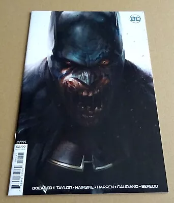 Buy Dc Comics Dceased / Batman  #1  Variant Cover Comic July /  2019 Nm/nm+ • 6.95£