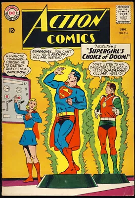Buy ACTION COMICS #316 1964 SUPERMAN  Zigi And Zagi's Trap For Superman  SUPERGIRL • 19.41£