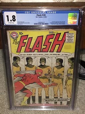 Buy Flash #105 CGC 1.8 DC 1959 1st Flash & Mirror Master! Justice League! 112 Cm • 695.06£