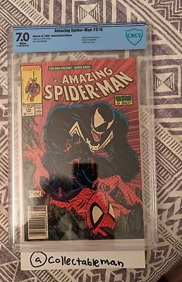 Buy Amazing Spider-Man #316 Newsstand - Marvel 1989 Not CGC Cbcs 7.0 1st Venom Cover • 100.96£