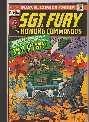 Buy 47763: Marvel Comics SGT. FURY AND HIS HOWLING COMMANDOS #113 VF Grade • 11.22£