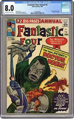 Buy Fantastic Four Annual #2 CGC 8.0 1964 3771808007 • 1,408.18£